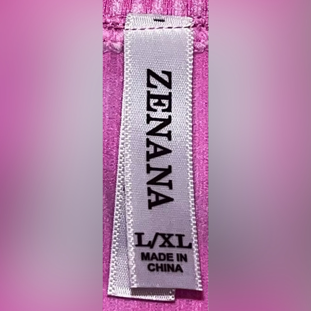 NWT Zenana Candy Pink Ribbed Seamless Cropped Tank –Washed Finish-Multiple Sizes - Picture 7 of 10